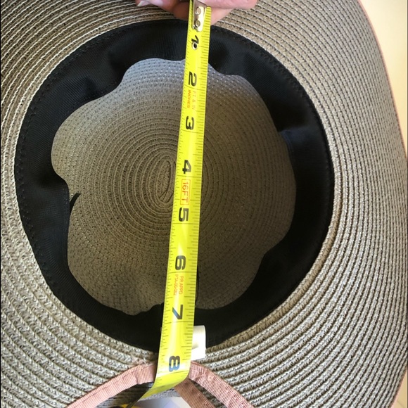 Elegant Women’s Gray Peach Bow Hat - Picture 2 of 5